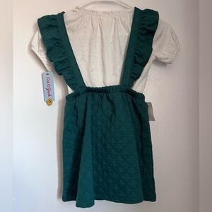 2 pc Forest Green Dress